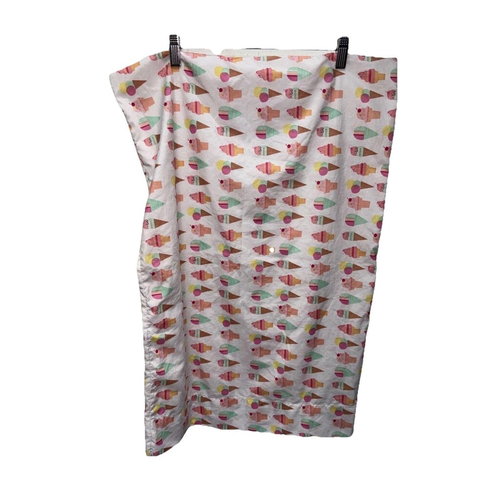 Pillowfort Ice Cream Cone Pillowcase Bedding Replacement 20x29 Pink Green Brown